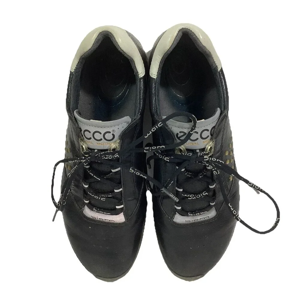 Ecco Biom Spikeless Golf Shoes - Men's Sz 5 - Black Yak Leather - E-DTS